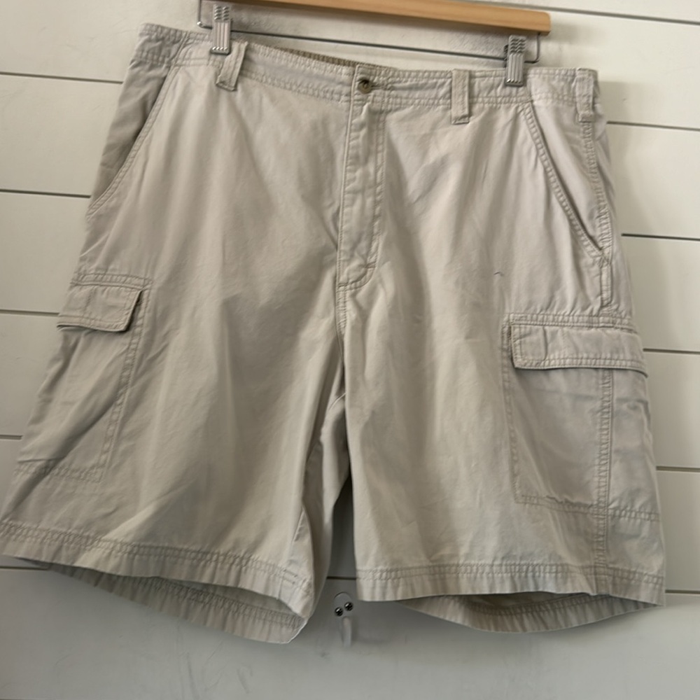 Vintage Cargo Woolrich W 36 Leg 8" Y2K 90’s Shorts Cotton Kahki - Picture 5 of 13